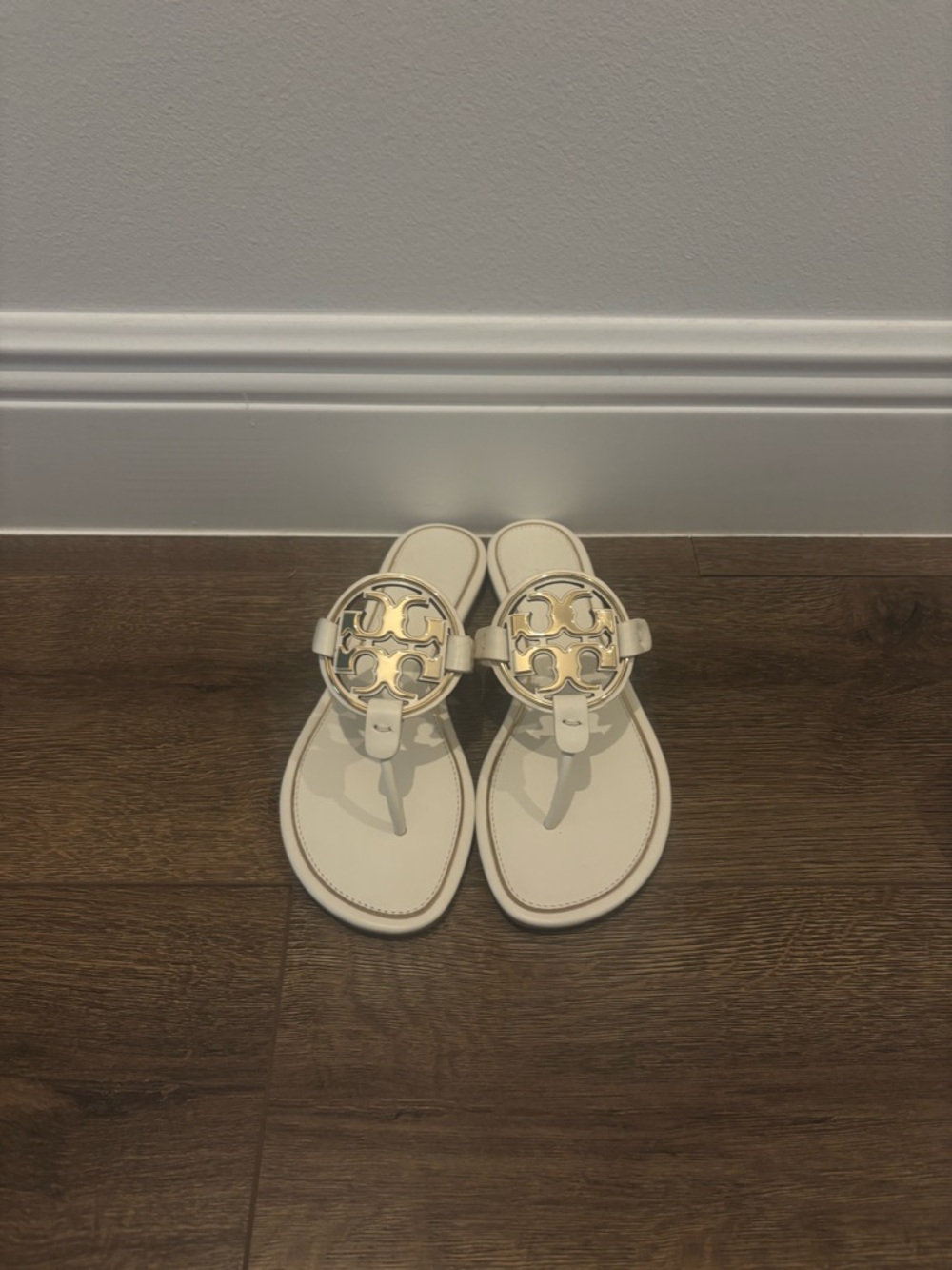 Tory Burch White Miller Thong Sandal